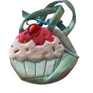 Aurora Fancy Pals Pet Carrier Cupcake Clutch Purse Kidcore Blue